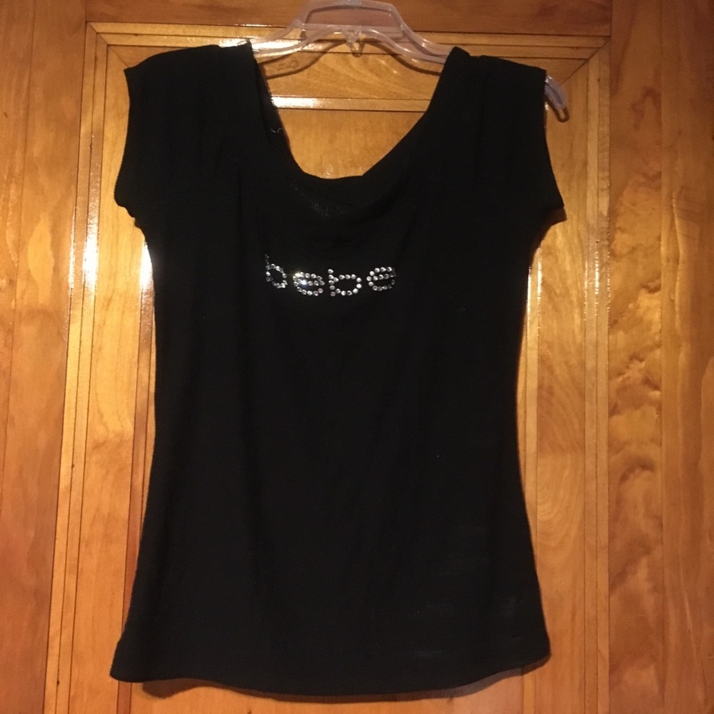 Off shoulder BEBE top
